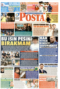 POSTA 29 Eylül 2026 gazete manşeti