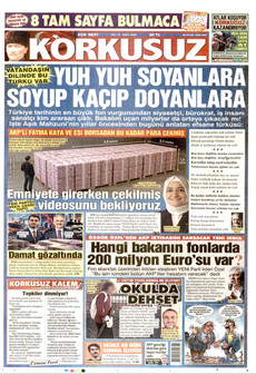 KORKUSUZ 29 Eylül 2026 gazete manşeti