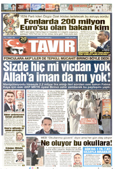 TAVIR GAZETESİ 29 Eylül 2026 gazete manşeti