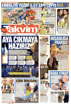 TAKVİM 6 Ekim 2026 gazete manşeti
