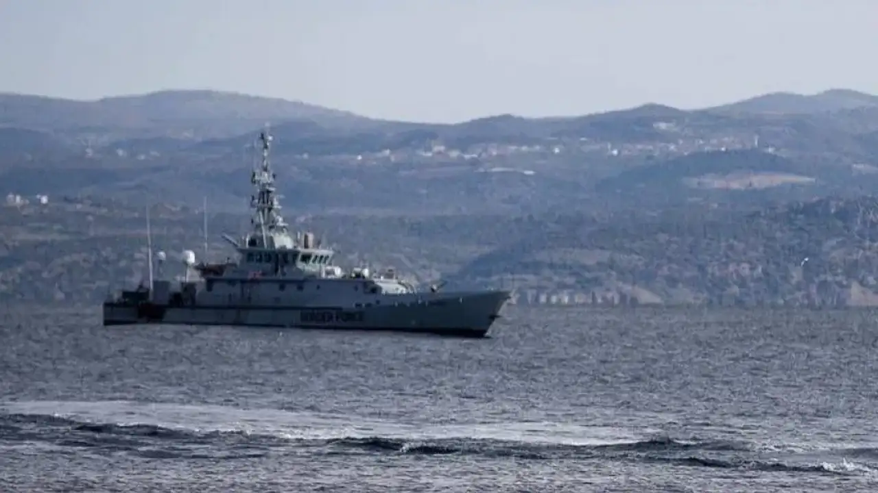 Frontex'e Ait Bir Gemi Meis Adası Açıklarında Battı